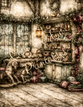 Load image into Gallery viewer, Cranberry Noel Belsnickle Storybook Scenes- Ooh La La Printables