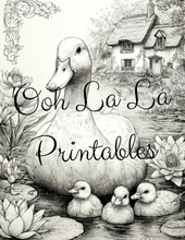 Load image into Gallery viewer, Springtime- Ooh La La Printables Sophisticated Coloring Pages