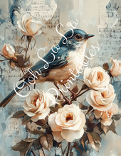 Load image into Gallery viewer, Birds W/ White Roses Bundle- Ooh La La Printables
