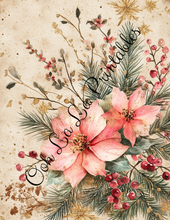 Load image into Gallery viewer, Pink Christmas Florals-Ooh La La Printables