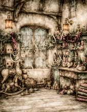 Load image into Gallery viewer, Cranberry Noel Belsnickle Storybook Scenes- Ooh La La Printables