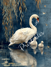 Load image into Gallery viewer, Robin&#39;s Swans Bundle- Ooh la La Printables