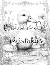 Load image into Gallery viewer, Springtime- Ooh La La Printables Sophisticated Coloring Pages