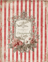 Load image into Gallery viewer, Red French Stripes- Ooh La La Printables