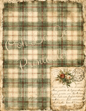 Load image into Gallery viewer, Vintage Plaids- Ooh La La Printables