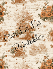 Load image into Gallery viewer, Autumn Toile- Ooh La La Printables