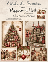 Load image into Gallery viewer, Peppermint Noël Petite Printables- Ooh La La Printables