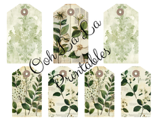 Load image into Gallery viewer, White Botanical Journal- Ooh La La Printables