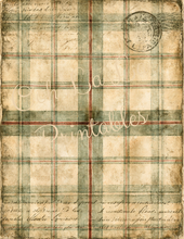 Load image into Gallery viewer, Vintage Plaids- Ooh La La Printables