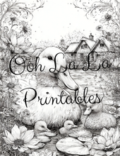 Load image into Gallery viewer, Springtime- Ooh La La Printables Sophisticated Coloring Pages