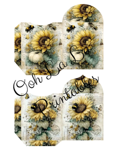 White Pumpkins & Sunflowers Journal Bundle- Ooh La La Printables