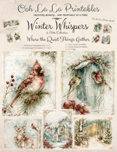 Load image into Gallery viewer, Winter Whispers Petite Collection- Ooh La La Printables