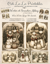 Load image into Gallery viewer, Winter at Snowton Abbey Petite Collection- Ooh La La Printables