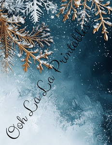 Snowy Skies Bundle- Ooh La La Printables