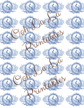Load image into Gallery viewer, Easter Toile Papers- Ooh La La Printables