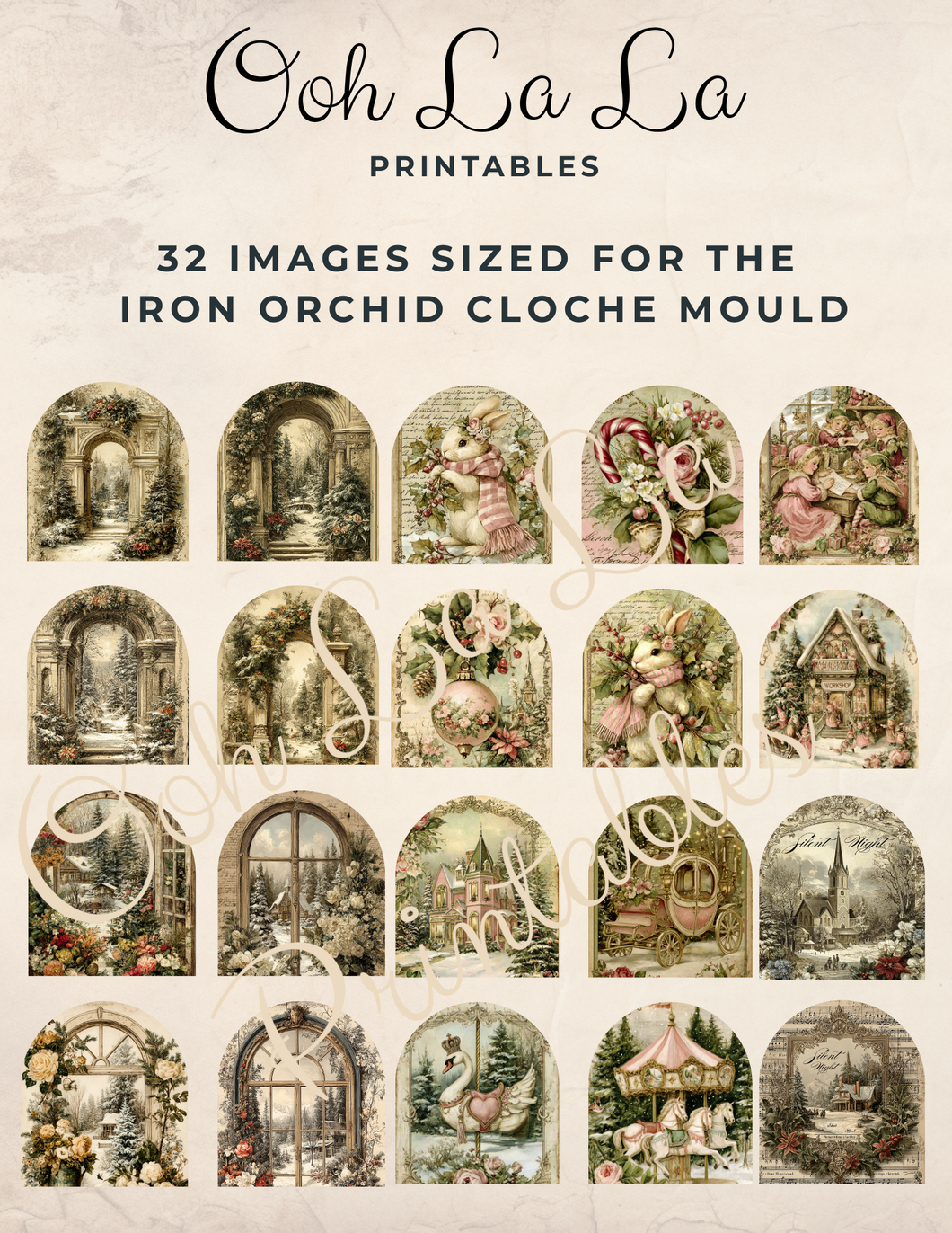 32 Les Cloche Images- Ooh La La Printables