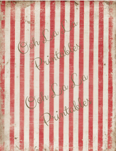 Load image into Gallery viewer, Red French Stripes- Ooh La La Printables