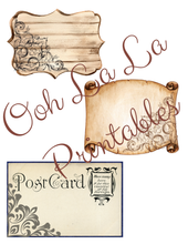 Load image into Gallery viewer, Ephemera Collection- Ooh La La Printables