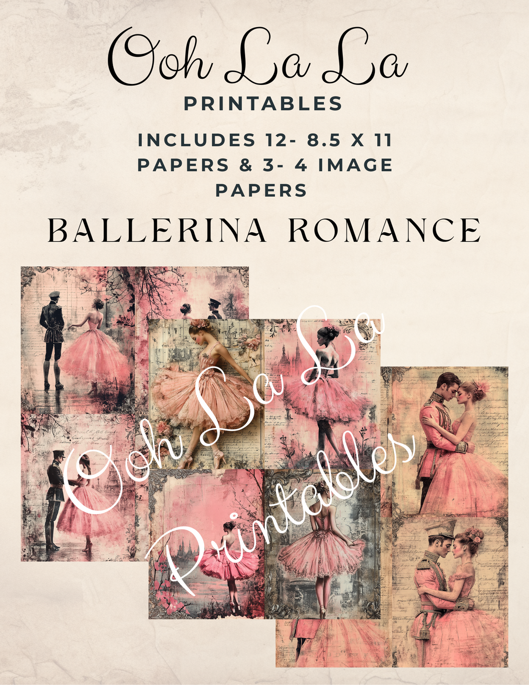 Ballerina Romance- Ooh La La Printables