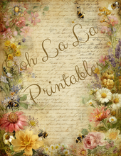 Load image into Gallery viewer, Bees &amp; Wildflowers- Ooh La La Printables
