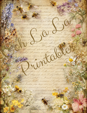 Load image into Gallery viewer, Bees &amp; Wildflowers- Ooh La La Printables