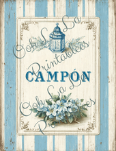 Load image into Gallery viewer, Bleu French Stripes- Ooh La La Printables