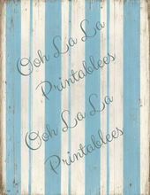 Load image into Gallery viewer, Bleu French Stripes- Ooh La La Printables
