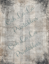 Load image into Gallery viewer, Bleu French Stripes- Ooh La La Printables