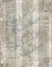 Load image into Gallery viewer, Bleu French Stripes- Ooh La La Printables