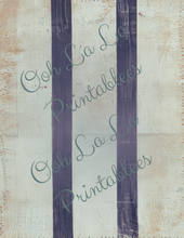 Load image into Gallery viewer, Bleu French Stripes- Ooh La La Printables