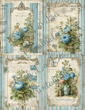 Load image into Gallery viewer, Bleu French Stripes- Ooh La La Printables