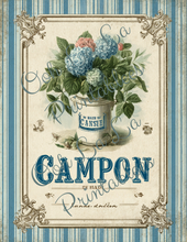 Load image into Gallery viewer, Bleu French Stripes- Ooh La La Printables