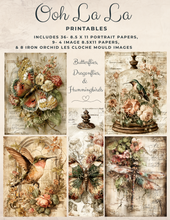 Load image into Gallery viewer, Butterflies, Dragonflies, &amp; Hummingbirds- Ooh La La Printables