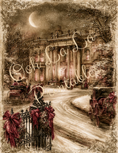 Load image into Gallery viewer, Christmas Rose Manor- Ooh La La Printables