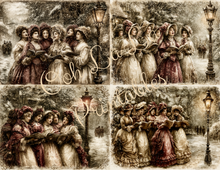 Load image into Gallery viewer, Christmas Rose Manor- Ooh La La Printables