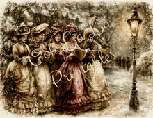 Load image into Gallery viewer, Christmas Rose Manor- Ooh La La Printables