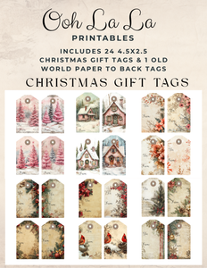 Christmas Gift Tags- Ooh La La Printables