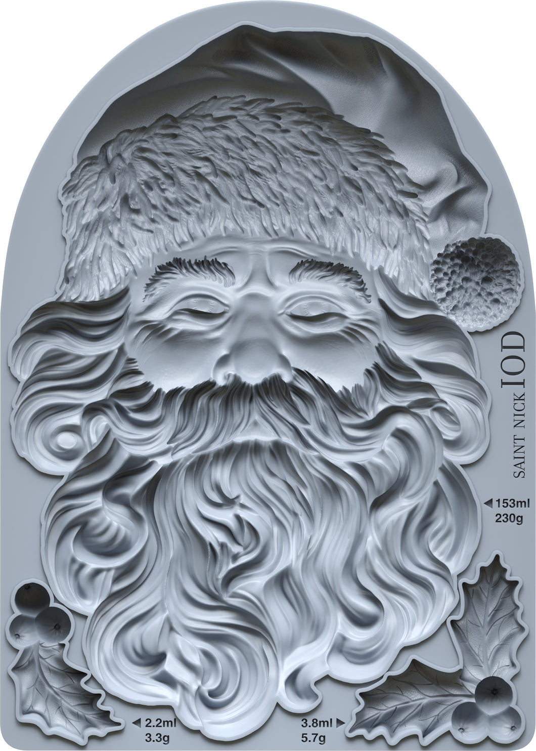 2025 Winter Holiday Collection Iron Orchid Winter Saint Nick 5x7 Mould