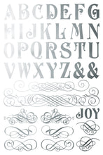 Load image into Gallery viewer, 2025 Winter Holiday Collection Iron Orchid Figgy &amp; Flourish Foil Transfer 8x12- 8 page Pad