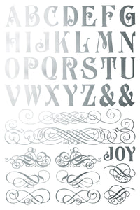 2025 Winter Holiday Collection Iron Orchid Figgy & Flourish Foil Transfer 8x12- 8 page Pad