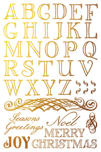 2025 Winter Holiday Collection Iron Orchid Figgy & Flourish Foil Transfer 8x12- 8 page Pad