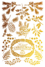 Load image into Gallery viewer, 2025 Winter Holiday Collection Iron Orchid Figgy &amp; Flourish Foil Transfer 8x12- 8 page Pad