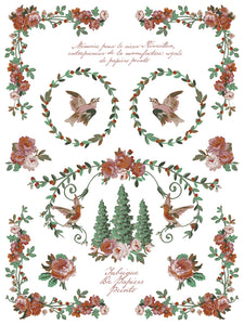 2025 Winter Holiday  Collection Iron Orchid La Folie Paint Inlay 12x16 pad