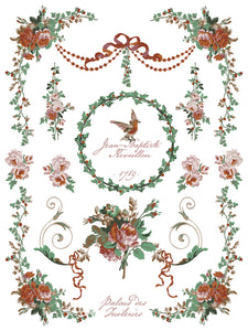 2025 Winter Holiday  Collection Iron Orchid La Folie Paint Inlay 12x16 pad