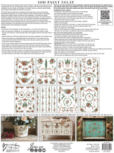 2025 Winter Holiday  Collection Iron Orchid La Folie Paint Inlay 12x16 pad