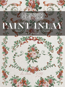 2025 Winter Holiday  Collection Iron Orchid La Folie Paint Inlay 12x16 pad
