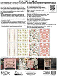 SPRING 2024 IRON ORCHID LATTICE ROSE PAINT INLAY 8- 12"X16" PAGES *free class included*