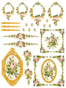 SPRING 2024 IRON ORCHID PETITE FLEUR PINK PAINT INLAY 4- 12"X16" PAGES *free class included*