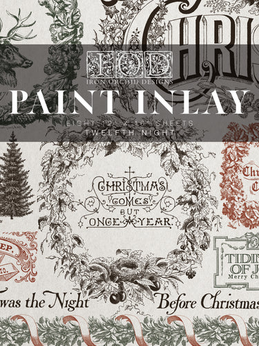 2025 Winter Holiday Collection Iron Orchid Twelfth Night Paint Inlay 12x16 pad