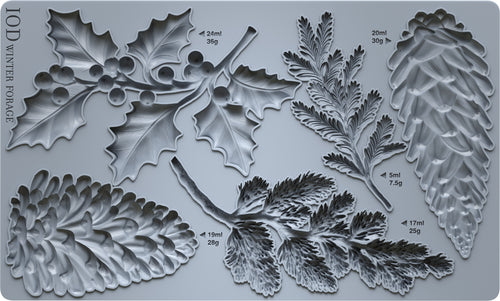 2025 Winter Holiday Collection Iron Orchid Winter Forage Mould 6x10